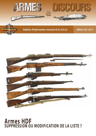 Couverture du magasine armes et discours, édition 04/2012